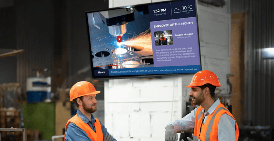 Digital Signage for Manufacturing Industry