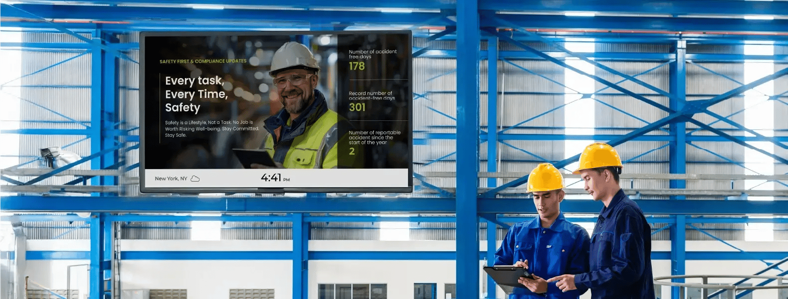 Workplace Safety with Digital Signage