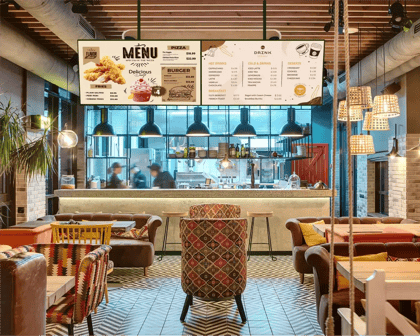 Digital Menu Boards for Hospitality