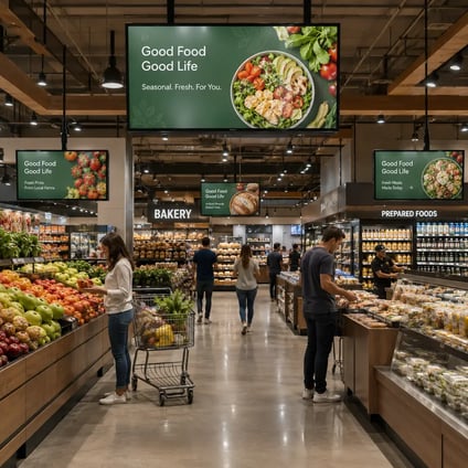 Digital signage for retail