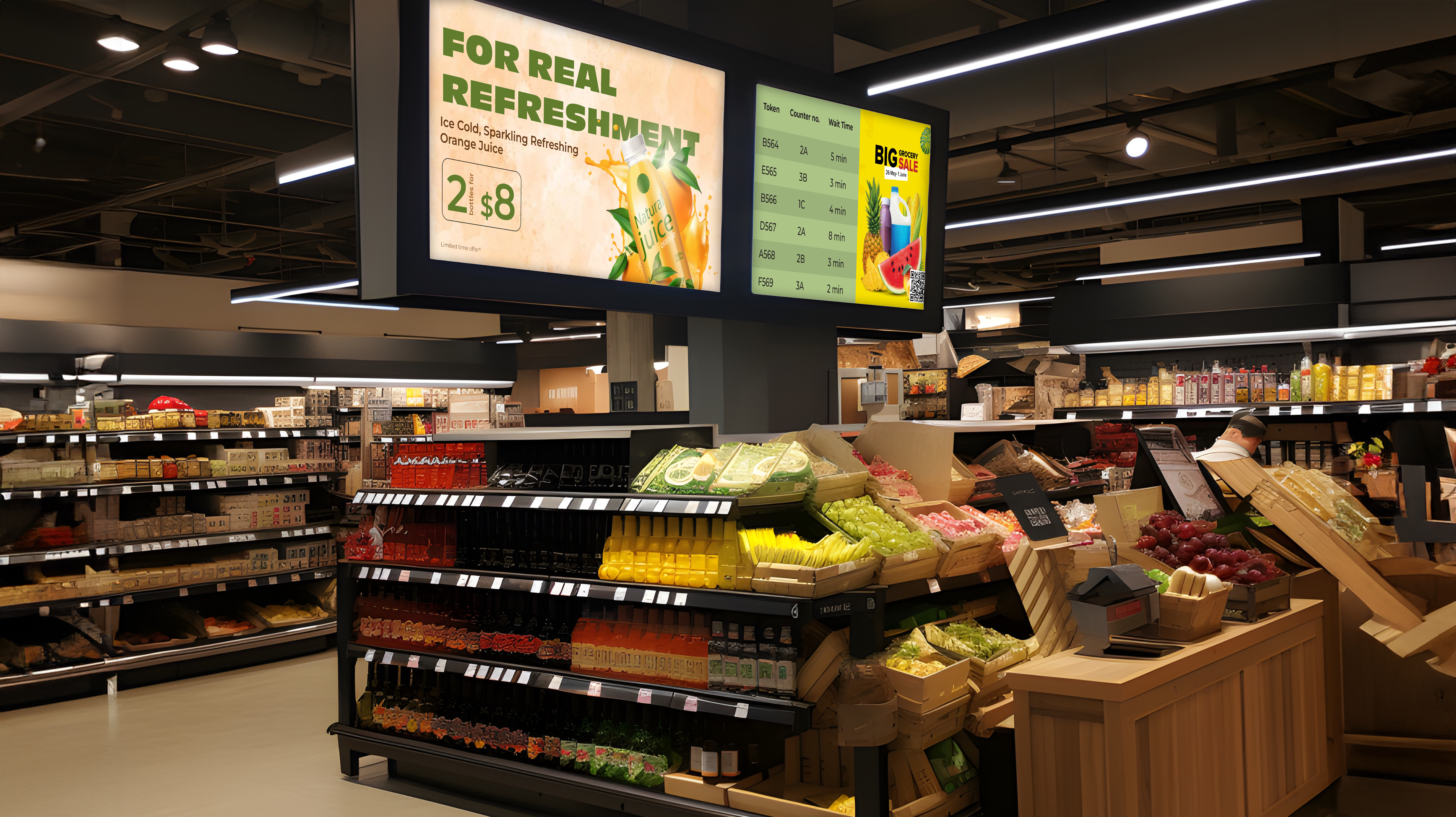 Digital signage in stores