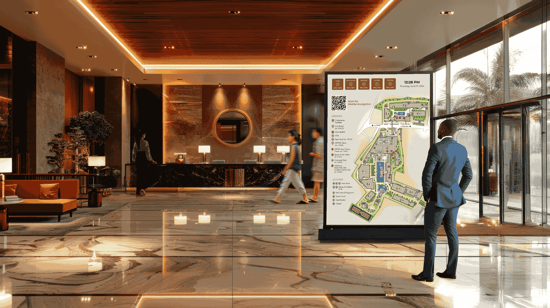 The Role of Hotel Digital Signage in Crafting a Memorable Guest Journey