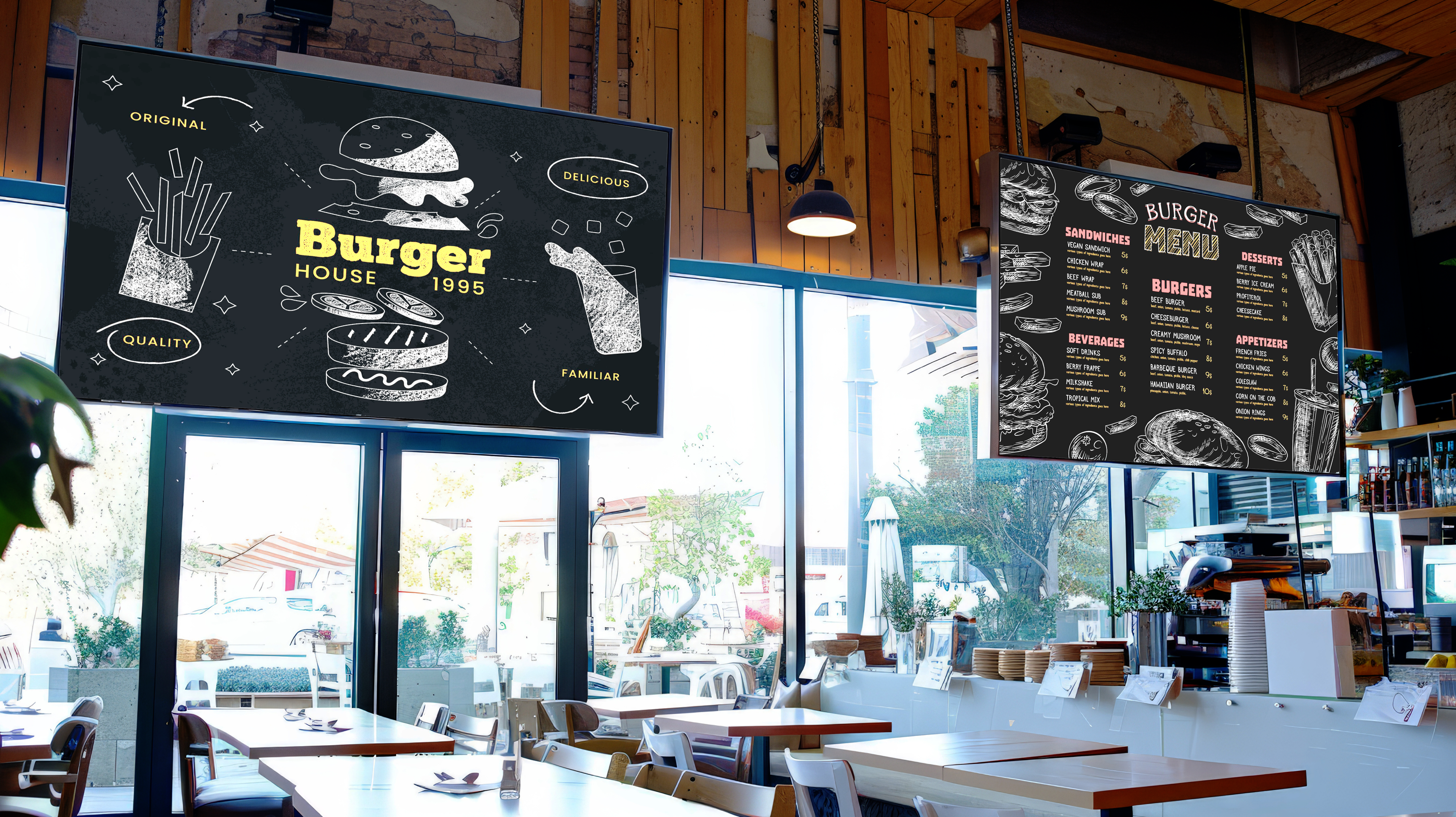 A digital menu board to make your life simpler