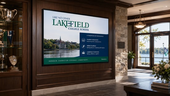 Lakefield College Digital Signage Case Study | Student Engagement & Campus Communication