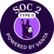 SOC 2 Type II audited, powered by Vanta