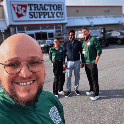 L Squared team at Tractor Supply annual sales meeting booth