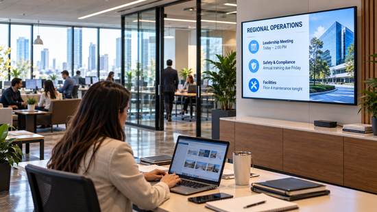 What is digital signage software