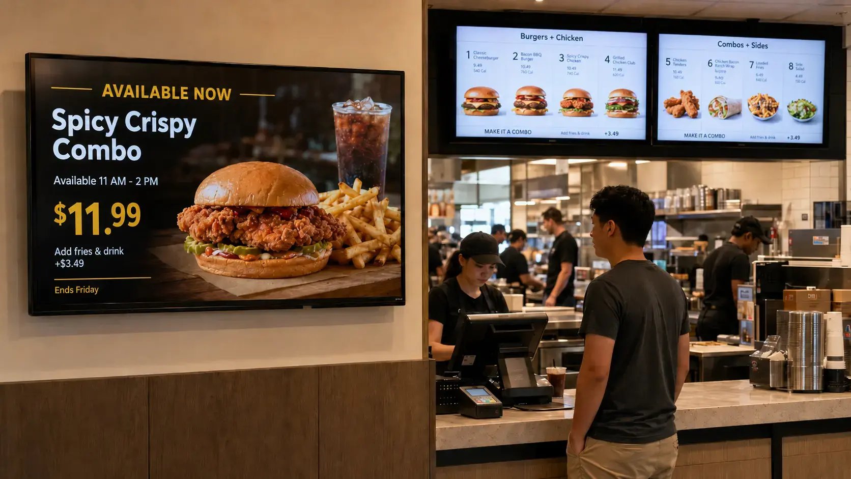 restaurant digital signage