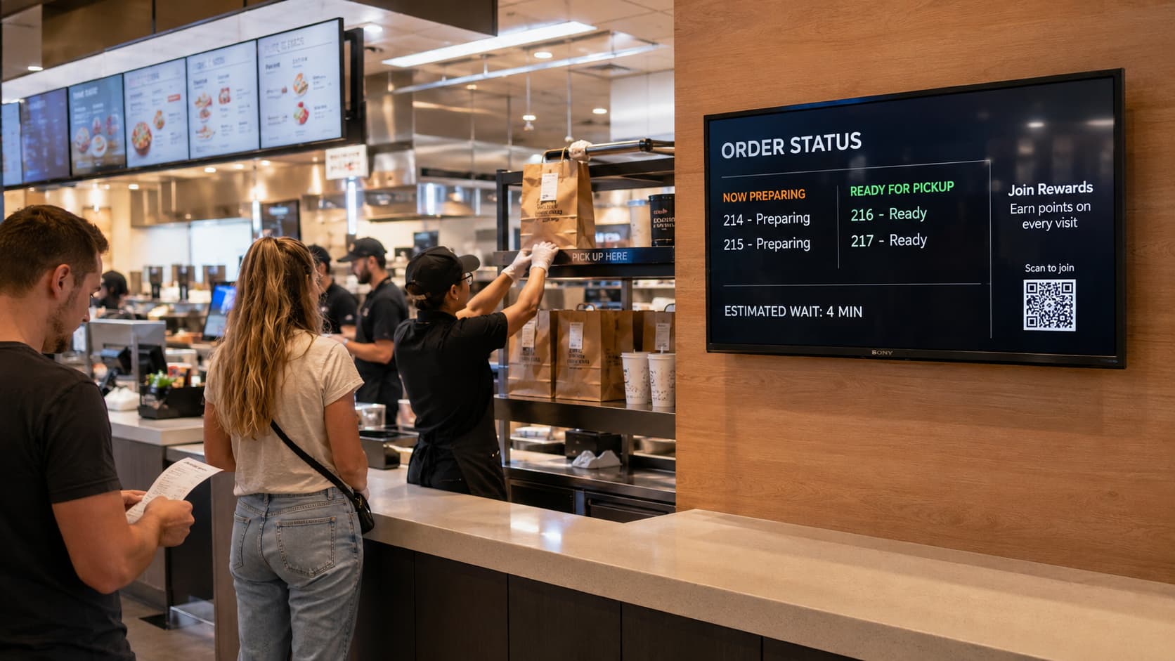 restaurant digital signage