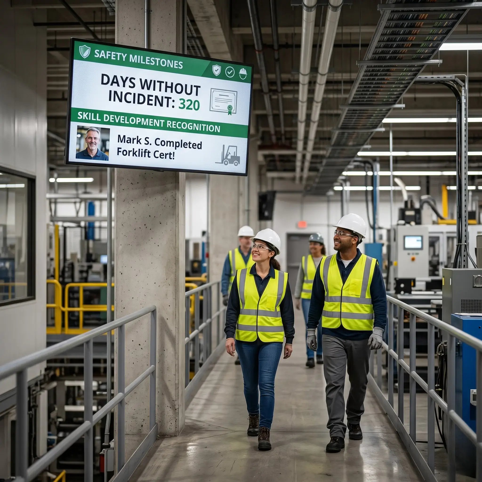 manufacturing digital signage CMS