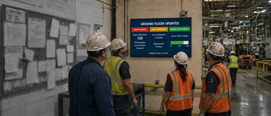 Digital Signage in manufacturing