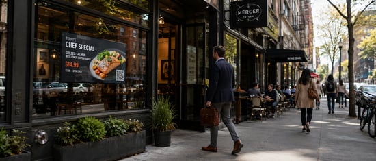 How Restaurant Digital Signage Drives Foot Traffic?