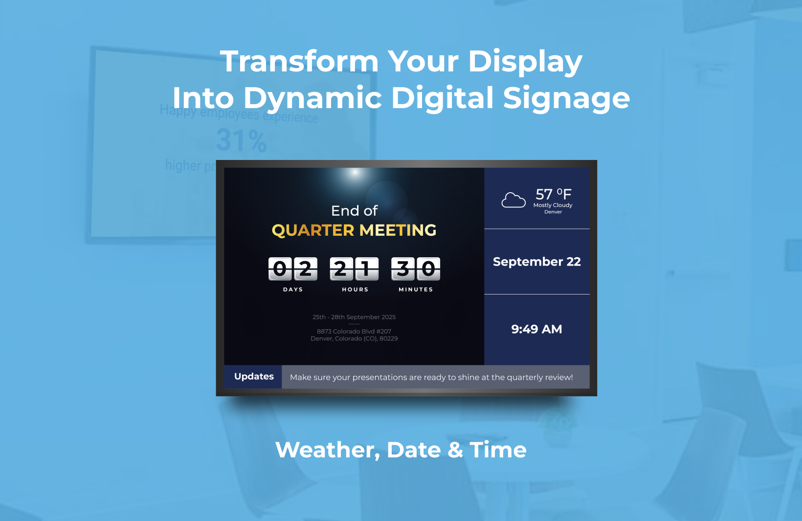Try Digital Signage Free for 7 Days | L Squared