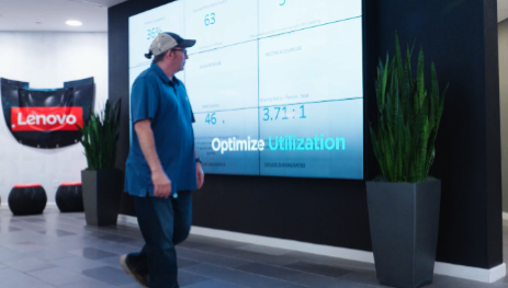 Lenovo office digital signage