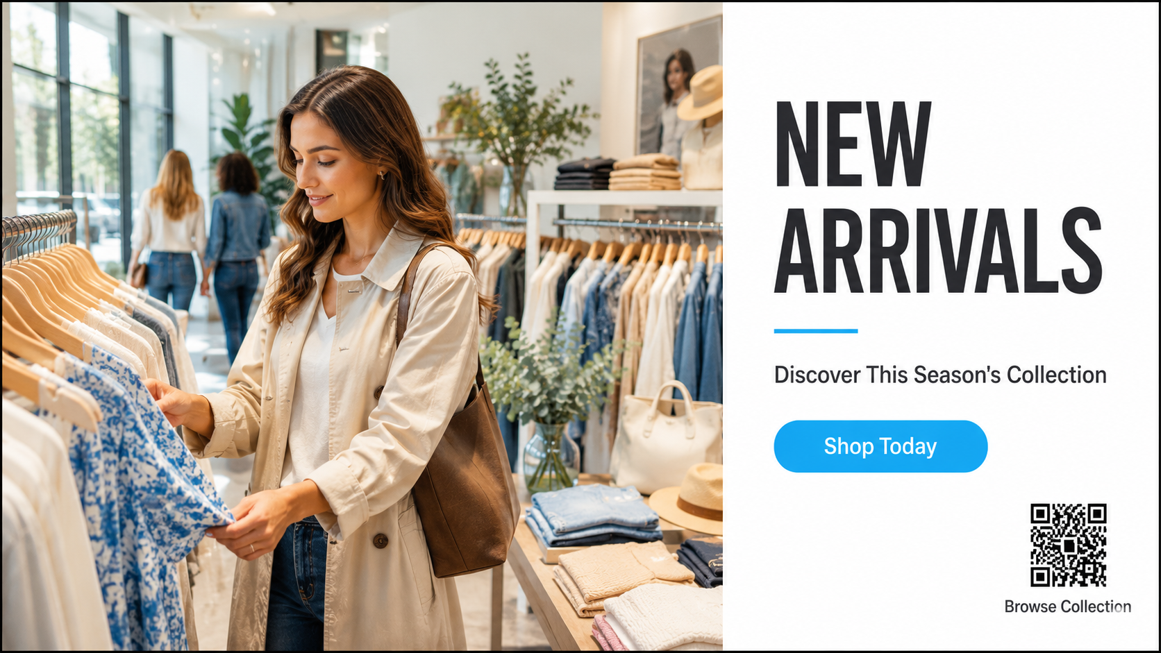 Storefront promotions and new arrivals